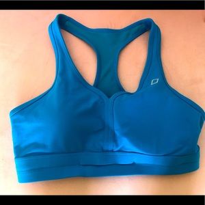Lorna Jane High Impact Gorgeous Aqua Blue Sportsbra Large Excellent Condition!
